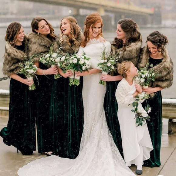 🆕 Faux fur brown wrap - Picture 3 of 11